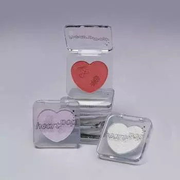 Etude House [Not Bad] Heart Pop Blusher 4g (9 Color Options) Lavender Snow