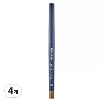 Etude House Proof 10 Gel Waterproof Auto Pencil Liner, Нет. 6 Медовая бронза, 4 шт.