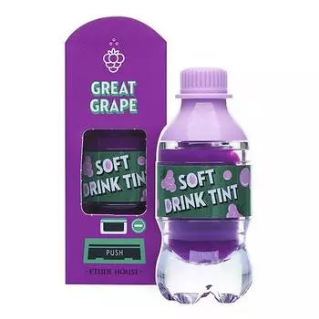 Etude House Soft Drink Tint #PP501 Great Grape Тинт для губ