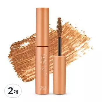 Etude Innocent False Eyebrow Collar 4.5g, No. 2 Light Brown, 2 pcs.