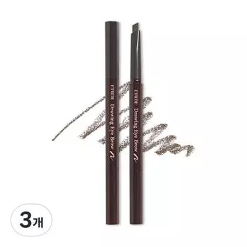 Etude New Drawing Карандаш для бровей Auto Pencil 0,25 г, нет. 2 Серо-коричневые, 3 шт.
