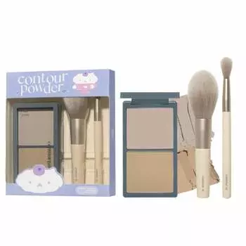 ETUDE Official Contour Powder Mini Brush Set Cool Shading Nose Shadow Face Shadow Natural Finish Brush Included Gift Present 1 Piece (х 1)