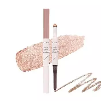 Etude Official Cute Eyes Maker Peach Nude / Tear Bag Liner