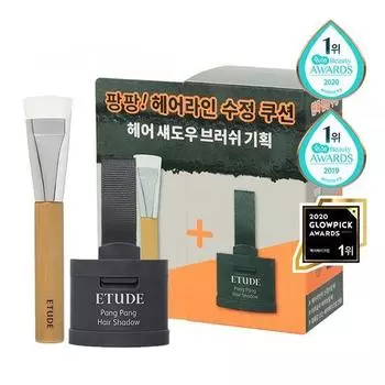 Etude Pangpang Hair Shadow 3.5G [Темно-коричневый/Светло-коричневый/Черный] Выберите 1 из 3 типов [Planning/Brush] 01 Dark Brown