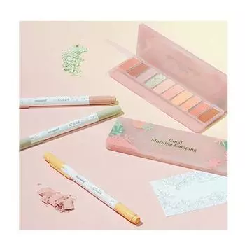 ETUDE Play Color Eyes Good Morning Набор для раскраски для кемпинга, 8 шт. [ETUDE X MONAMI Limited]