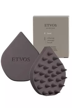 ETVOS Relaxing Massage Brush Hard Gray Scalp Massage Brush Scalp Care Head Massage #Charcoal