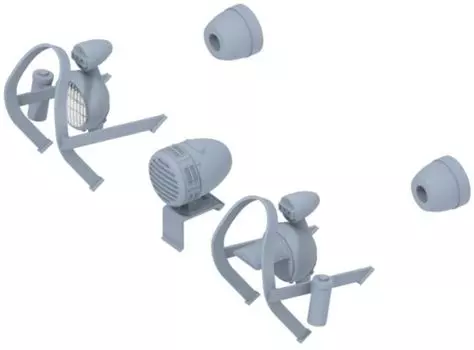 Ety Model WW2 American M8 High Speed Reconnaissance Vehicle Guard Set Пластиковые детали для модели 1/35 Greyhound/M20 Light/Light P35-288 (танк)