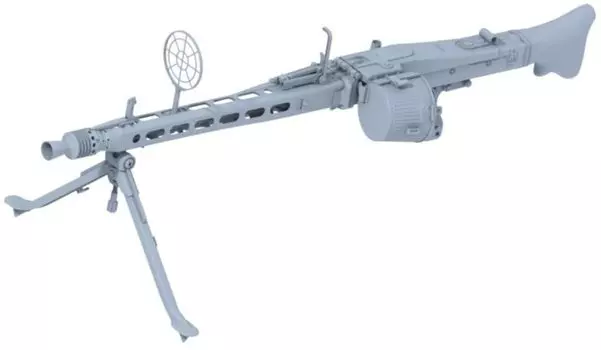 Ety Model WW2 немецкий пулемет MG42 барабанный магазин смоляной набор 1/6 & (3D-печать) П06-001 (военный)