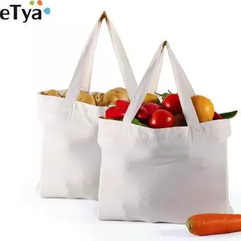 eTya, женская складная эко-сумка большой емкости, хлопковая многоразовая сумка для покупок в супермаркете, сумка для покупок