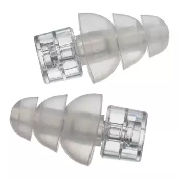 Беруши Etymotic ER20XS Series Large Fit 3 Flange Ear Tips L Clear 1 Pair Шумоподавление до 20 дБ [] ER20XS-CCC-C