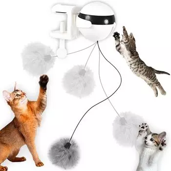 EU SOU Cat Ball электрическая игрушка для кошек игрушка для кошек автоматические товары для животных игрушка для кошек избавление от недостатка упражнений (белый) белый