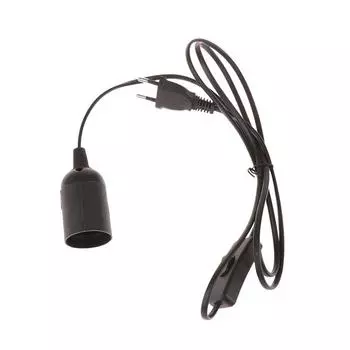 Eu US Plug 1.8M шнур питания кабели E27 основание лампы держатель с выключателем провод для подвесных светодиодных лампочек приспособление подвесной светильник гнездо