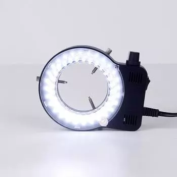 EU/US Plug Ring Light LED Illuminator Lamp Industrial Microscope Camera Illuminator Source Отличный круговой регулируемый свет
