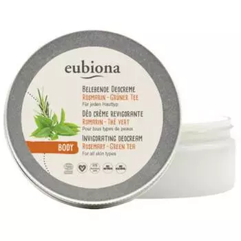 Eubiona Refreshing Deodorant Cream Rosemary Green Tea 50ml