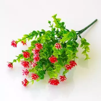 Eucalyptus Faux Robusta Smith And Camellia Japonica For Outdoor And Use Wedding Bright Red