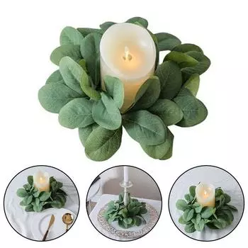 Эвкалиптовая гирлянда Искусственная гирлянда из листьев эвкалипта