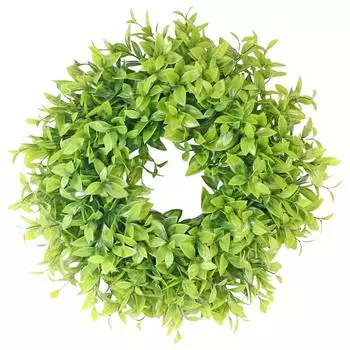 Eucalyptus Leaf Artificial Wreath PE Material Artificial Flower Simulation Plant Outdoor Party Event Garden Decoration