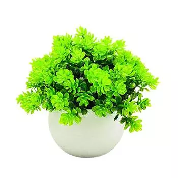 Eucalyptus Simulation Flowerpotted Green Faux Greenery Potted Artificial Plant Bonsai Office Decor 9