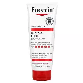 Eucerin, Eczema Relief, крем для тела, без отдушек, 14 унций (396 г)