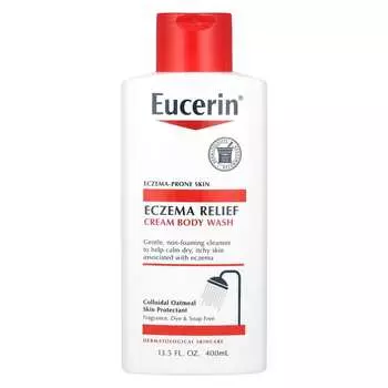 Eucerin, Eczema Relief, крем-гель для душа, 13,5 жидких унций (400 мл)