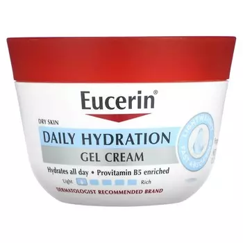 Eucerin, Ежедневный увлажняющий гель-крем, без запаха, 12 унций (340 г)