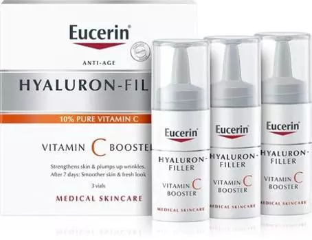 Eucerin Hyaluron-Filler Vitamin C Booster Anti-Wrinkle Radiance Serum with Vitamin C TU прозрачный