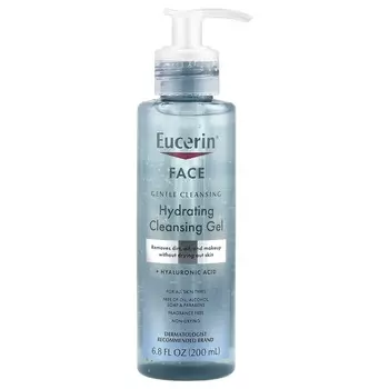 Eucerin, Hydrating Cleansing Gel + Hyaluronic Acid, 6.8 fl oz (200 ml)