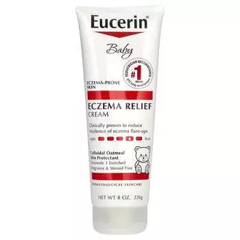 Eucerin, Крем для младенцев от экземы, без запаха, 8 унций (226 г)
