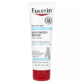 Eucerin, Крем для ног Advanced Repair, без запаха, 3 унции (85 г)