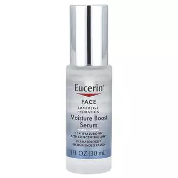 Eucerin, средство для лица, глубокое увлажнение, сыворотка для повышения уровня увлажненности, 1 жидкая унция (30 мл)