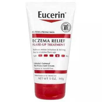 Eucerin, Средство от экземы и острого дерматита, успокаивающее, без отдушек, 5 унций (141 г)
