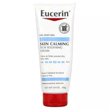 Eucerin, Успокаивающий крем для сухой и зудящей кожи, без запаха, 14 унций (396 г)