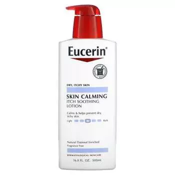 Eucerin Успокаивающий лосьон для кожи, без отдушек, 16,9 жидких унций (500 мл)