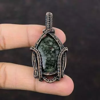 Eudialyte Pendant Copper Wire Wrapped Pendant Handmade Copper Jewelry Gemstone Pendant Wire Wrap Jewelry Gift For Her Latest Design Pendant