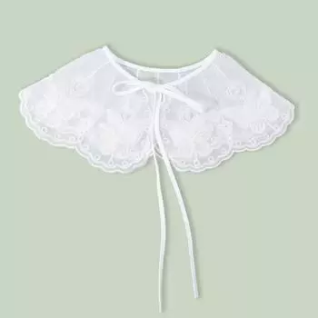 Eugen Yarn Вышивка Бабочка Вышивка Бисером Ложный Воротник Воротник Шаль