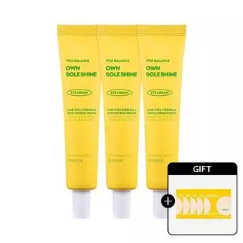 Eun Yul Vita Balance Owned Soul Shine Reincarnation Eye Cream 30ml 3 Pcs [+ 10 Additional Toner Pads]