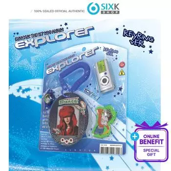 EUNHYUK 1-й МИНИ-АЛЬБОМ [EXPLORER] - Версия с брелоком (Онлайн-преимущество) Keyring / POB SOUND WAVE