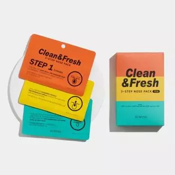 eunyul Clean & Fresh 3-шаговая маска для носа (3 варианта) 7PCS