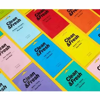 eunyul Clean & Fresh Sheet Mask Pack 10 видов (11 вариантов) Refine 10PCS