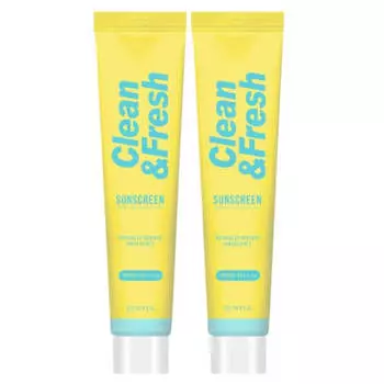 Eunyul Clean & Fresh Солнцезащитный крем SPF50+ PA++++ 50 г * 2 шт.