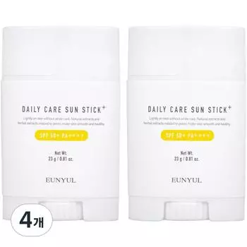 Eunyul Daily Care Sun Stick Plus SPF 50+ PA++++, 23g, 4 pieces