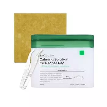 eunyul Eunyul Lab Calming Solution Cica Toner Pad 60 листов, 190 мл (3 варианта) 1PCS