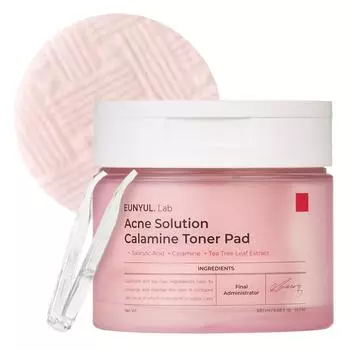 Eunyul Lab Acne Solution Calamine Toner Pads 180 мл, 60 шт., 1 шт.