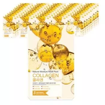 Eunyul Natural Collagen Mask Pack, 1 упаковка, 20 штук