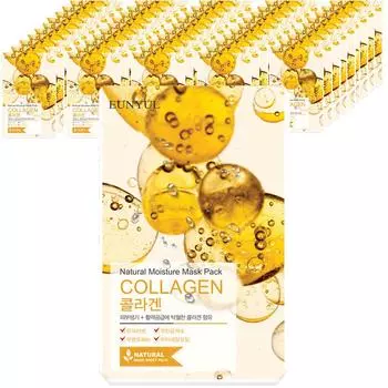 Eunyul Natural Collagen Mask Pack, 1 упаковка, 50 штук