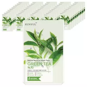 Eunyul Natural Green Tea Mask Pack, 1 sheet, 50 pieces