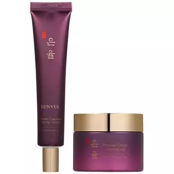 Eunyul Premium Herbal Cream + Eye Cream, 1 набор, набор популярной корейской косметики