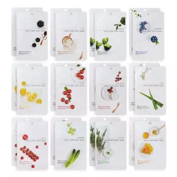 Eunyul Тканевая маска для ежедневного ухода 12 типов 22 мл * 24 шт.