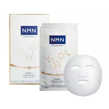 EUREA NMN Маска для лица штук NMN10mg High Face Mask Увлажняющая маска для лица Подарочная упаковка Сделано в Японии [Официальный] (2 / Содержит) (Уход за старением)