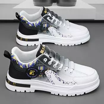 Europe, America 2024 summer new men s shoes fashion casual sports shoes tooling Korean version white shoes trendy shoes 39
